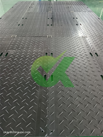 2×8 ft tan ground access mats 60 T load capacity